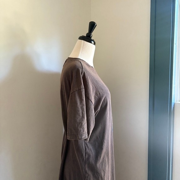 Alice In Wonderland Graphic T-Shirt Dress Women's M Brown Gray Disney godstar - Picture 3 of 12